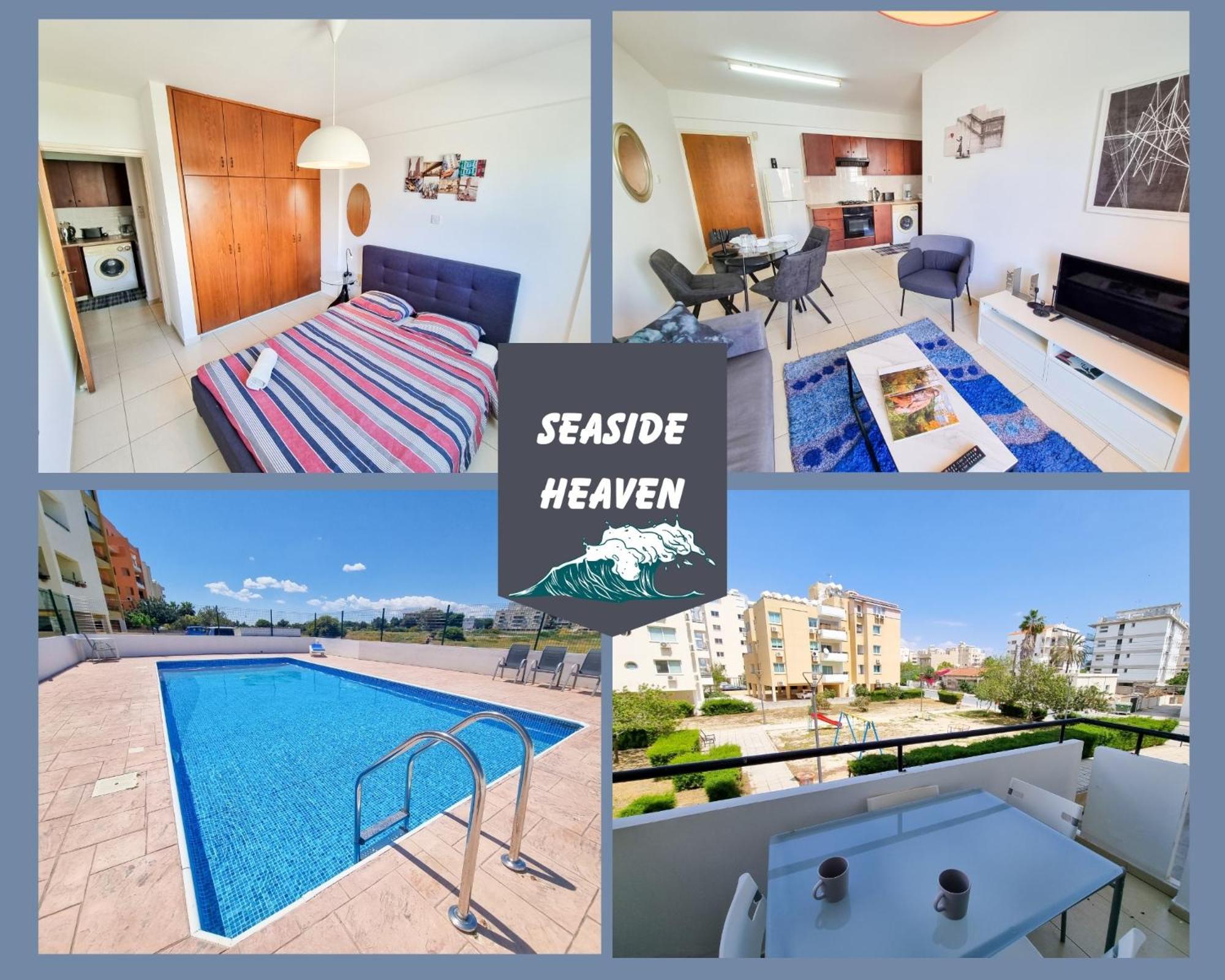 Seaside Heaven Apartment With Pool Larnaca Eksteriør billede
